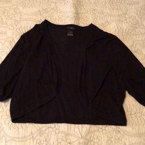 Black knit shrug sweater